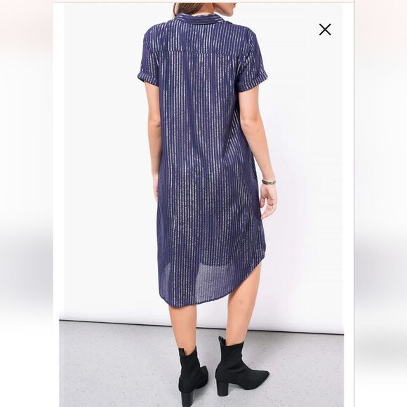 WILDFANG nwt Empower Pinstripe Shirt Dress Size M - Picture 4 of 16